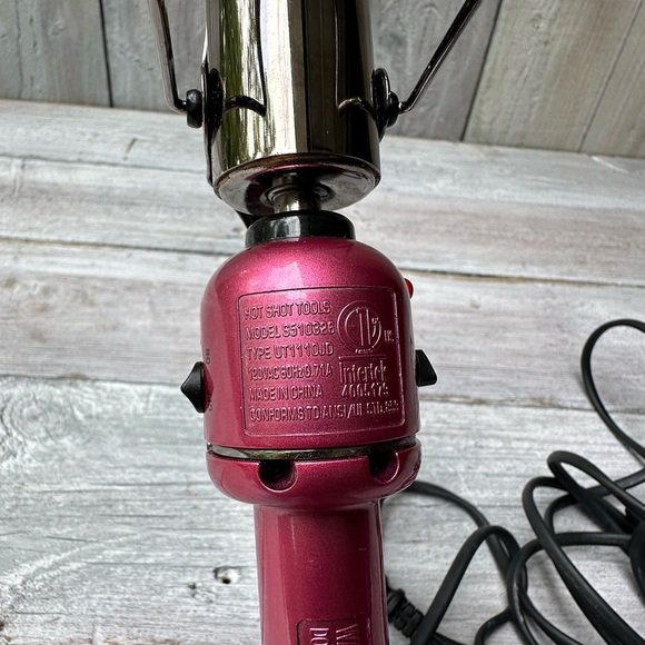 Hot Shot Tools Professional 4" Pink Titanium Beauty Styling Hair Curling Iron - Picture 4 of 4